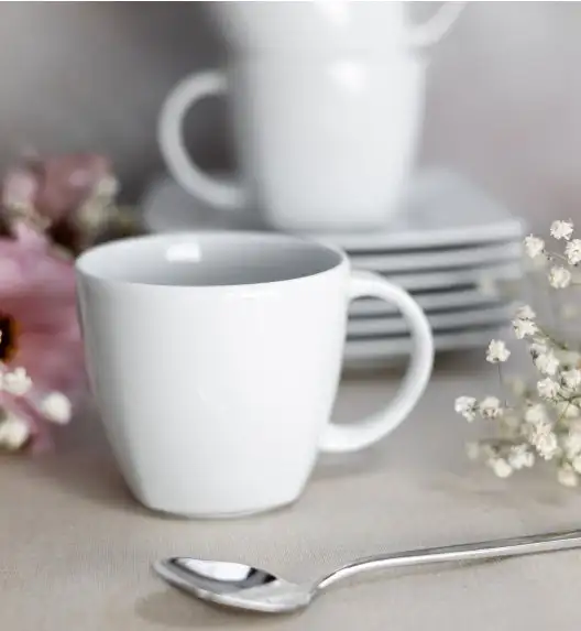 LUBIANA VICTORIA 6 x Filiżanka 250 ml + spodki / 12 el / porcelana