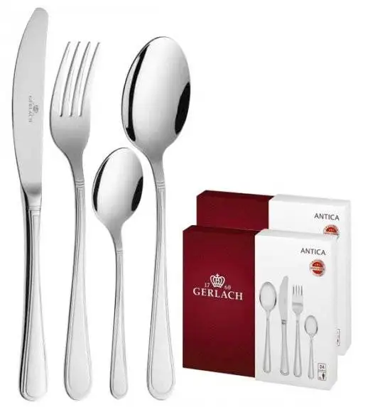 Gerlach Antica Sztućce Komplet 48 el (2x24) pudełko / 12 osób / połysk