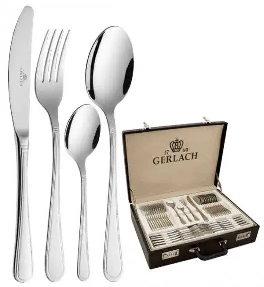 Gerlach Antica Sztućce Komplet 68 el walizka / 12 osób / połysk 