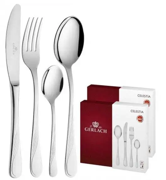 GERLACH CELESTIA Komplet sztućce 48 el pudełko / 12 osób / połysk 