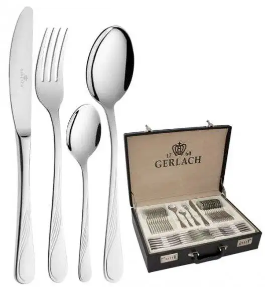 Gerlach Celestia Sztućce Komplet 68 el walizka / 12 osób / połysk