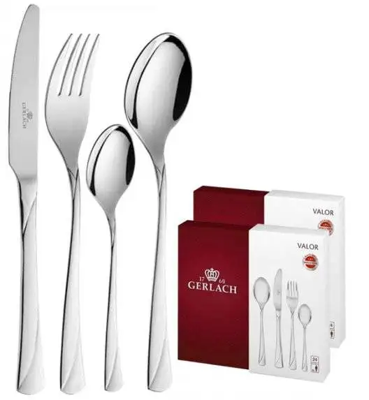 Gerlach Valor Sztućce Komplet 48 el (2x24) pudełko / 12 osób / połysk