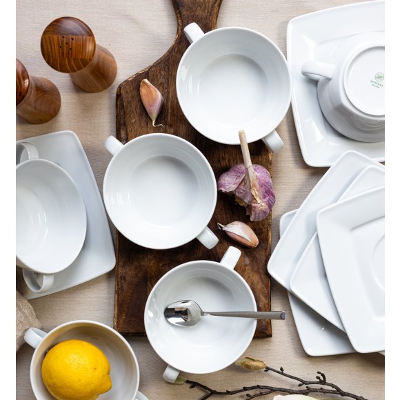 LUBIANA VICTORIA 12 Bulionówka 300 ml + spodki / 24 el 