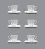 LUBIANA CELEBRATION Komplet 6 Filiżanek espresso 90 ml + spodki / 12 el / 6 os / porcelana