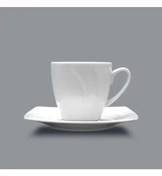 LUBIANA CELEBRATION Komplet 12 Filiżanek espresso 90 ml + spodki / 24 el / 12 os / porcelana