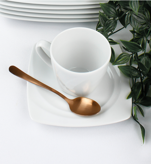 LUBIANA CELEBRATION Komplet 12 Filiżanek 200 ml + spodki / 24 el / 12 os / porcelana