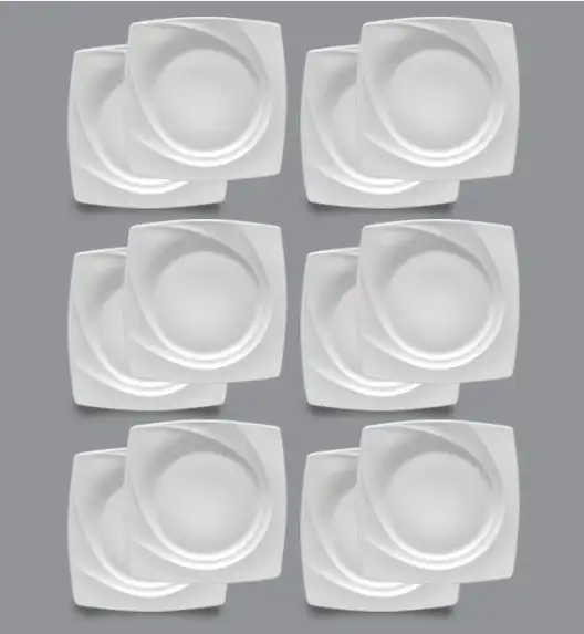 LUBIANA CELEBRATION Komplet Talerze deserowe 23 cm / 12 el / 12 os 