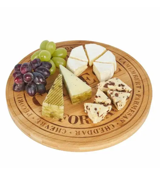 TADAR Drewniana deska do serów 28 x 2 cm / drewno bambusowe