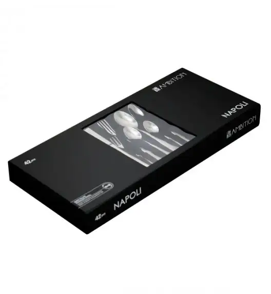 AMBITION NAPOLI Sztućce Komplet 42 el pudełko / 6 osób / połysk