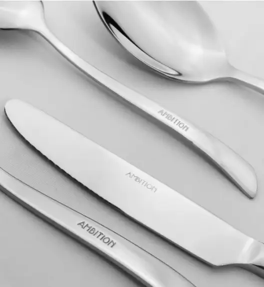 AMBITION Wave Sztućce Komplet 48 el pudełko / połysk / 12 os / 29880x2