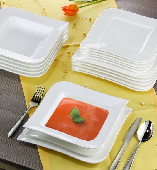 AMBITION FALA Serwis obiadowy 18 elementów dla 6 osób 