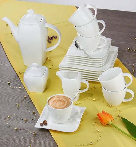 AMBITION FALA Serwis deserowy 23 elementy dla 6 osób 