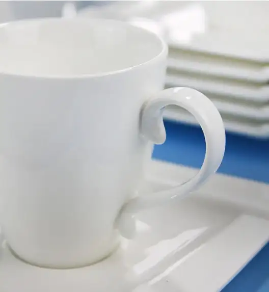 AMBITION KUBIKO Komplet kawowy 17 elementów dla 6 osób / Porcelana / 61249