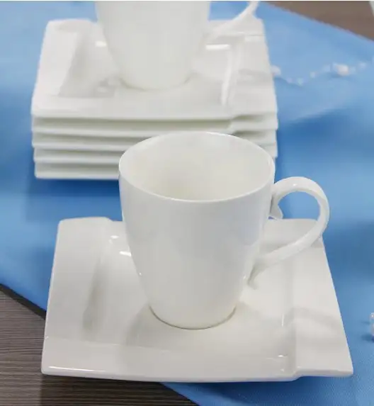 AMBITION KUBIKO Komplet kawowy 17 elementów dla 6 osób / Porcelana / 61249