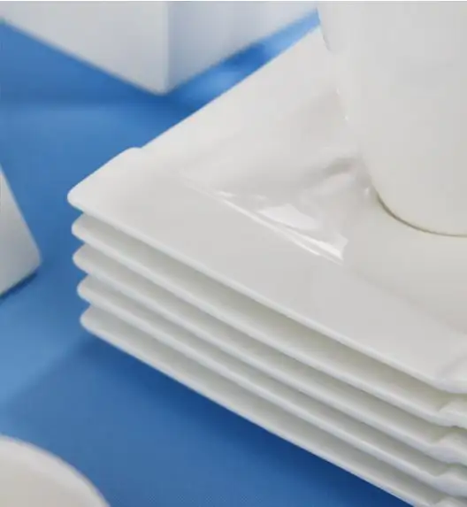 AMBITION KUBIKO Komplet kawowy 17 elementów dla 6 osób / Porcelana / 61249