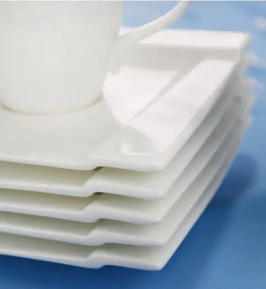 AMBITION KUBIKO Komplet kawowy 17 elementów dla 6 osób / Porcelana / 61249