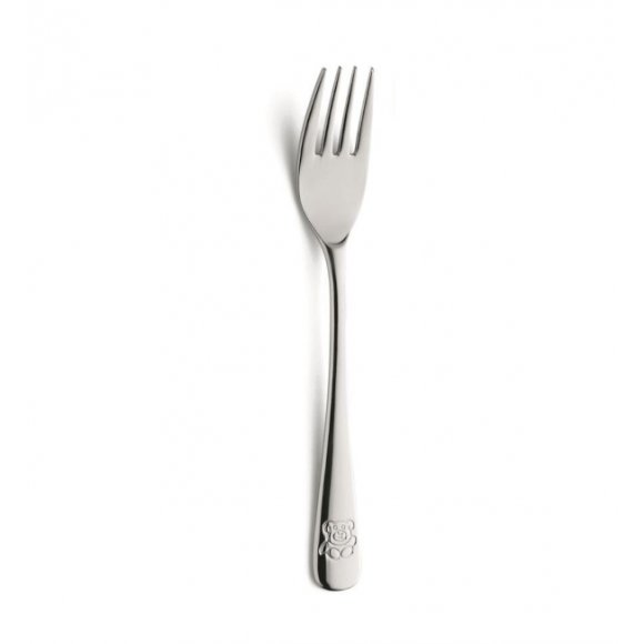 WYPRZEDAŻ! AMEFA Sztućce UE / TEDDY BEAR Widelec dziecięcy stal 18/10 - 1 sztuka