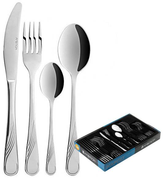AMBITION NAPOLI Sztućce Komplet 24 el pudełko / 6 osób / połysk 89563