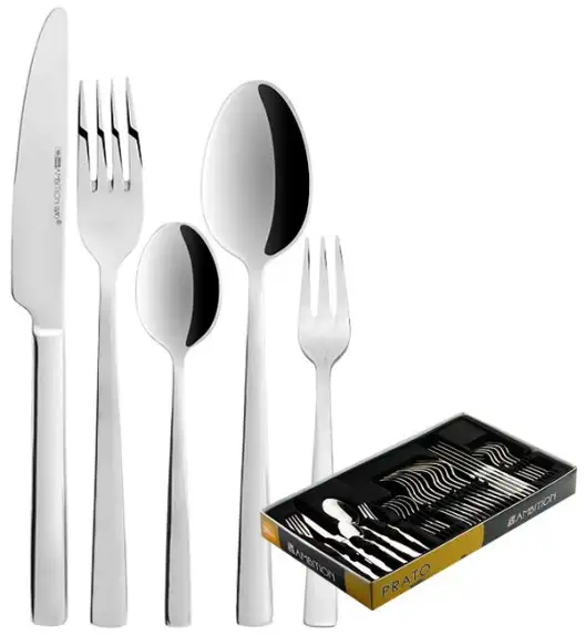 AMBITION PRATO Sztućce Komplet 30 el pudełko / 6 osób / połysk