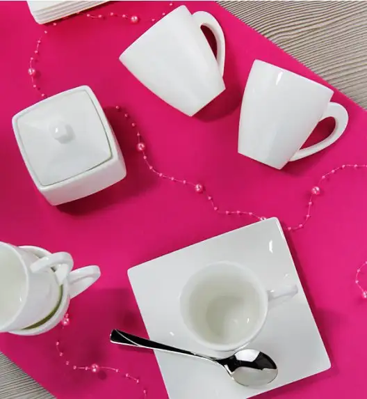 AMBITION PORTO Serwis kawowy 17 elementów dla 6 osób / Porcelana / 33988