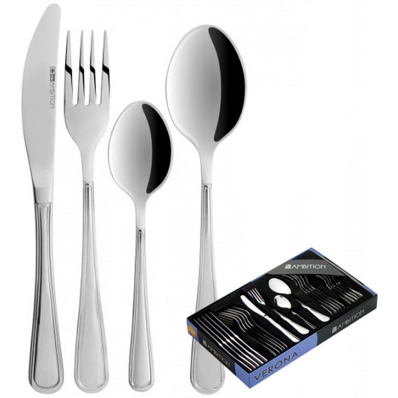AMBITION VERONA Sztućce Komplet 24 el pudełko / 6 os / połysk