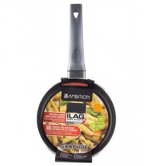 AMBITION GRAPHITE Patelnia 16 cm / powłoka ILAG BASIC