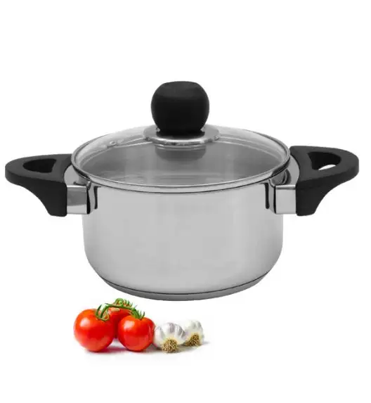 AMBITION VIKOS Garnek z pokrywką 16 cm 1,8 l / stal nierdzewna / 81243
