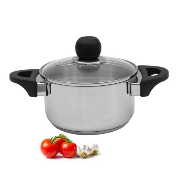 AMBITION VIKOS Garnek z pokrywką 16 cm 1,8 l / stal nierdzewna / 81243