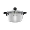 AMBITION VIKOS Garnek z pokrywką 20 cm 3,6 l / stal nierdzewna / 81258