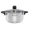 AMBITION VIKOS Garnek z pokrywką 24 cm 6 l / stal nierdzewna / 81259