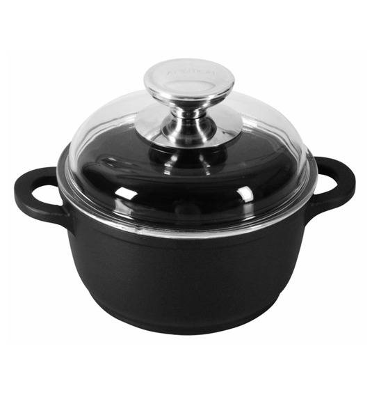 AMBITION TAURUS Garnek 1,25 l z pokrywką 16 cm / powłoka Teflon ® Platinum Plus