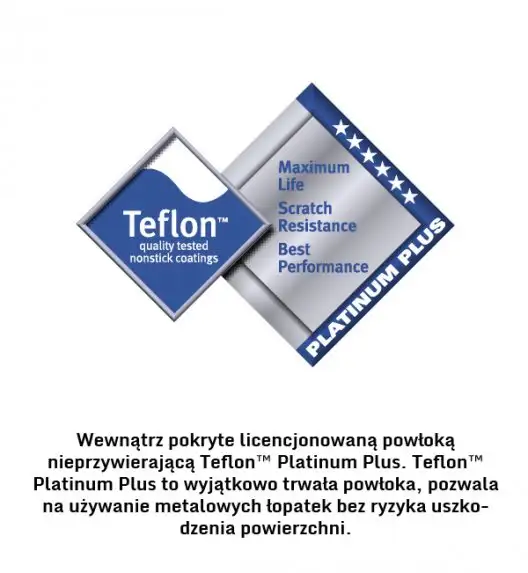 AMBITION TAURUS Garnek 4,5 l z pokrywką 24 cm / powłoka Teflon ® Platinum Plus