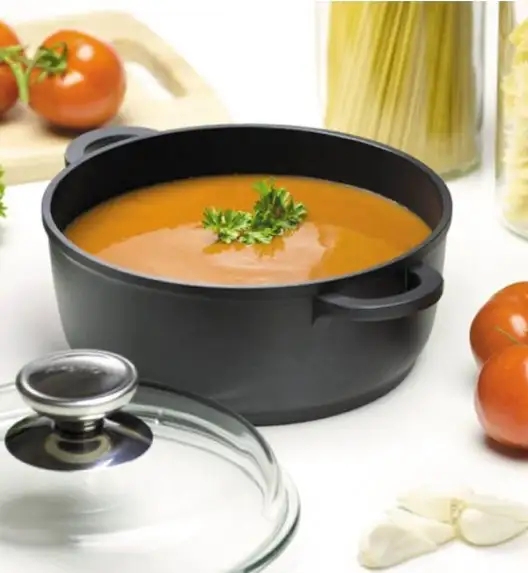 AMBITION TAURUS Garnek 6,5 l + pokrywka 28 cm / powłoka Teflon ® Platinum Plus