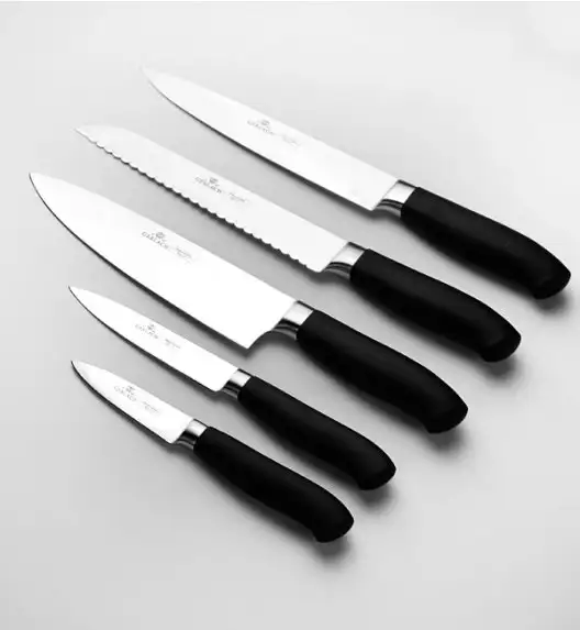 GERLACH PURE 982 Zestaw noży bloku 6 elementów / Antypoślizgowa rękojeść / 982B