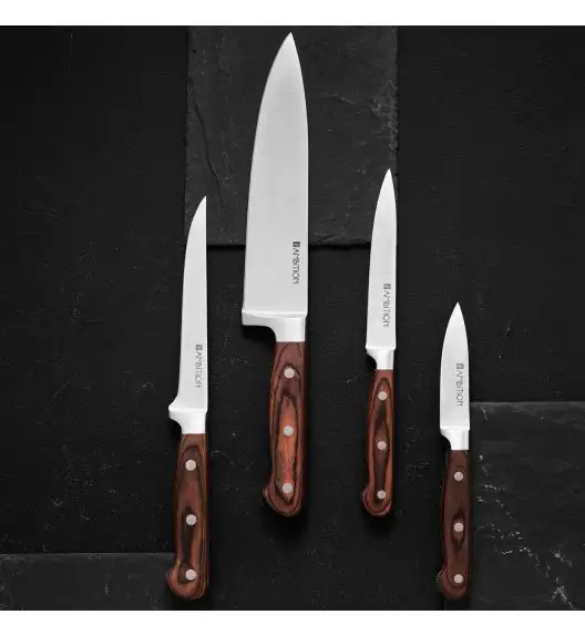 AMBITION TITANIUM Nóż kuchenny do filetowania 15 cm / drewniana rękojeść