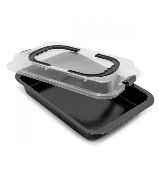 TADAR Forma do pieczenia 36 cm z pokrywą /  prostokątna