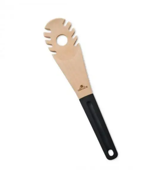 PROMOCJA! GERLACH NATUR Łyżka z otworami wykonana z drewna bukowego i silikonu