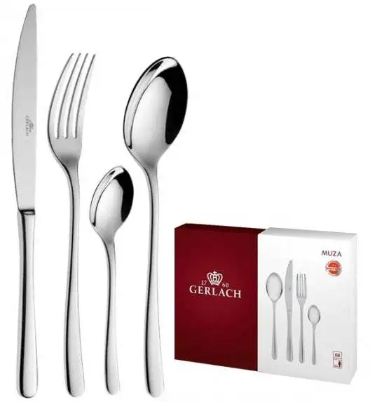 Gerlach Muza Sztućce Komplet 68 el pudełko / 12 osób / połysk 