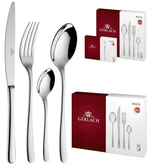 Gerlach Muza Sztućce 98 el 68+dodatki pudełko / 18 osób / połysk