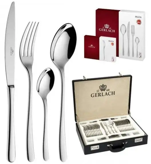 Gerlach Muza Sztućce 98 el walizka+dodatki / 18 osób (połysk) 