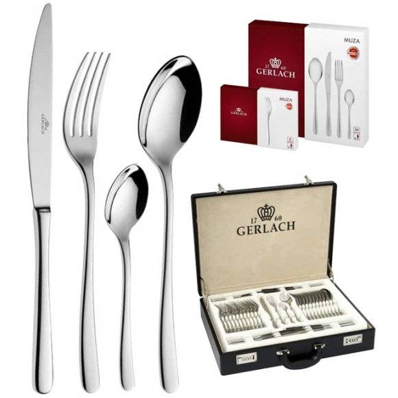 Gerlach Muza Sztućce 98 el walizka+dodatki / 18 osób (połysk) 