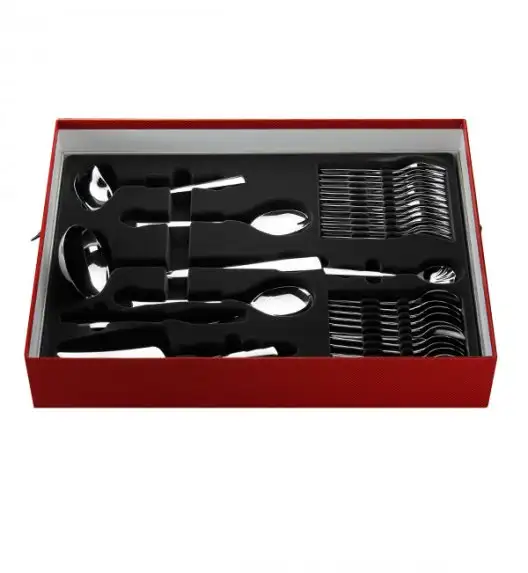 Gerlach Flames Sztućce Komplet 98 el (pudełko 68+dodatki) / 18 osób / połysk 