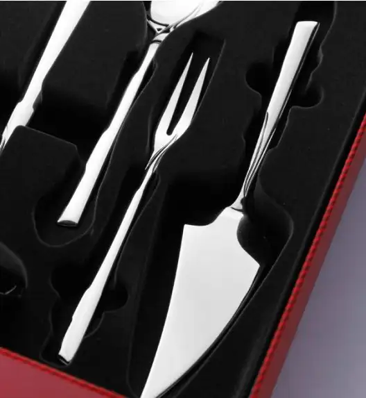 Gerlach Flames Sztućce Komplet 98 el (pudełko 68+dodatki) / 18 osób / połysk 