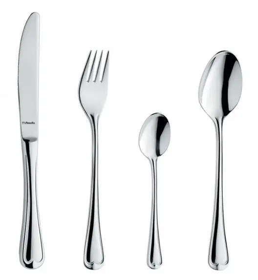 WYPRZEDAŻ! AMEFA ELEGANCE Sztućce UE Komplet 24 el w pudełku brązowym / 6 os / połysk