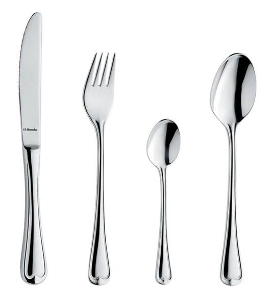 WYPRZEDAŻ! AMEFA ELEGANCE Sztućce UE Komplet 24 el w pudełku brązowym / 6 os / połysk