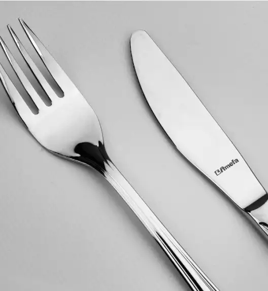 WYPRZEDAŻ! AMEFA ELEGANCE Sztućce UE Komplet 24 el w pudełku brązowym / 6 os / połysk