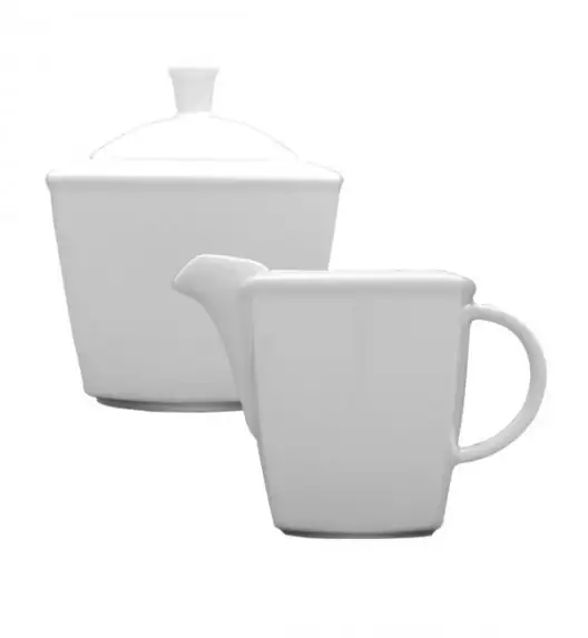 LUBIANA VICTORIA Komplet Mlecznik 150 ml + Cukiernica 300 ml z pokrywką / 3 el 