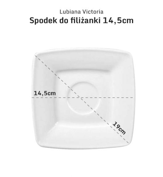 LUBIANA VICTORIA 12 x filiżanka 250 ml + spodki / 24 el / porcelana