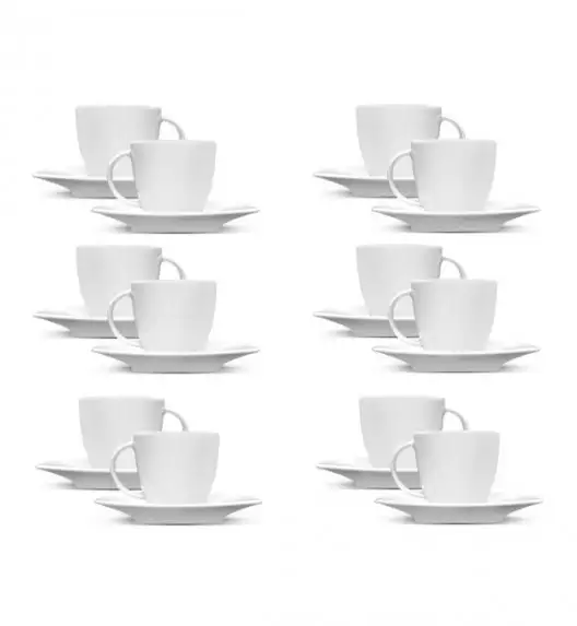 LUBIANA VICTORIA 12 x filiżanka 250 ml + spodki / 24 el / porcelana