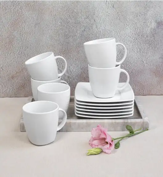 LUBIANA VICTORIA 12 x filiżanka 250 ml + spodki / 24 el / porcelana